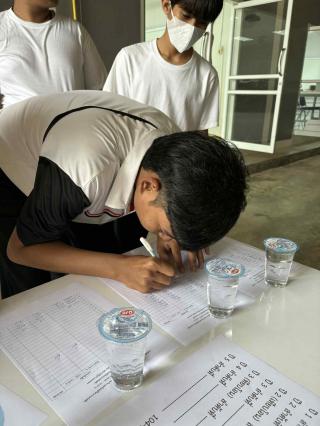 33. กิจกรรมอบรมคุณธรรมและทำบุญโปรแกรมวิชาเทคโนโลยีวิศวกรรมไฟฟ้า