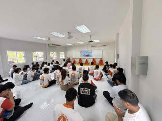 43. กิจกรรมอบรมคุณธรรมและทำบุญโปรแกรมวิชาเทคโนโลยีวิศวกรรมไฟฟ้า