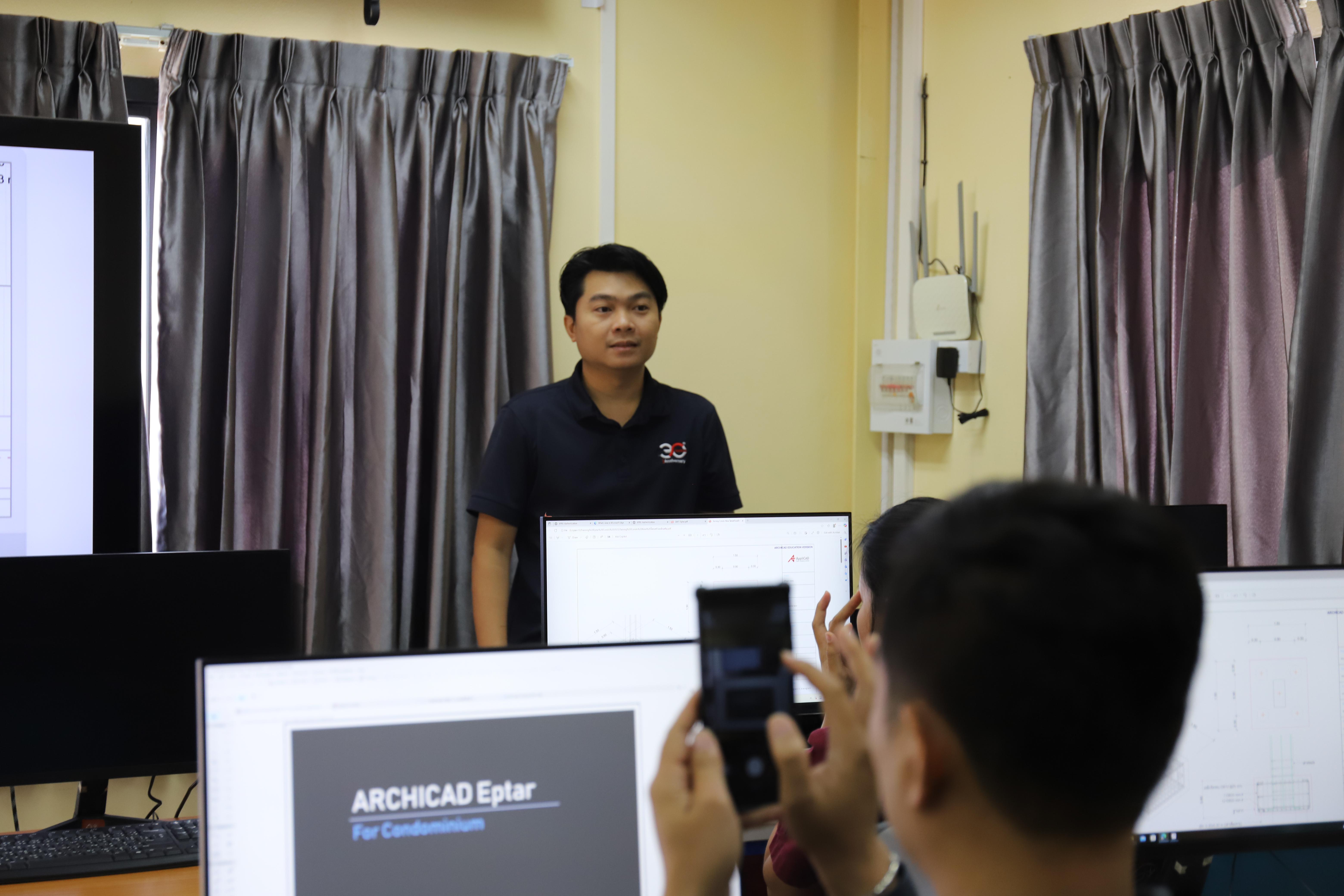 2. กิจกรรมอบรมเสริมสร้างศักยภาพในการผลิตบัณฑิตโปรแกรมวิชาเทคโนโลยีวิศวกรรมโยธา