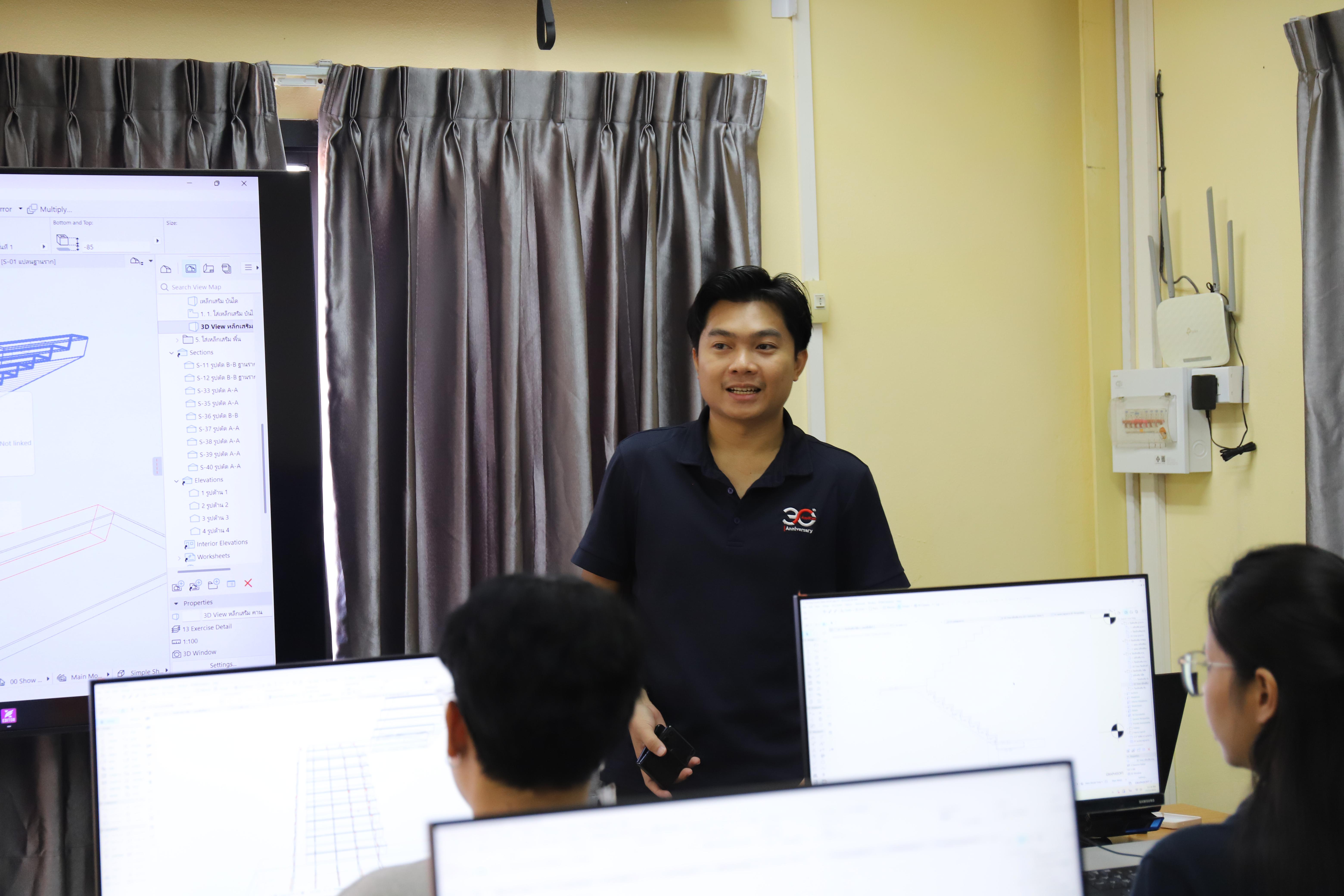 78. กิจกรรมอบรมเสริมสร้างศักยภาพในการผลิตบัณฑิตโปรแกรมวิชาเทคโนโลยีวิศวกรรมโยธา ครั้งที่1